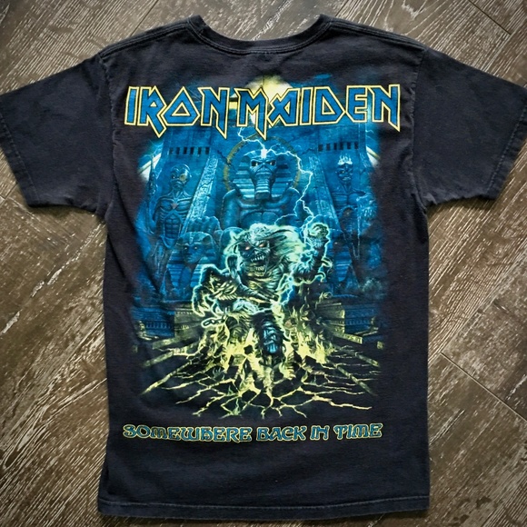 iron maiden somewhere back in time tour shirt